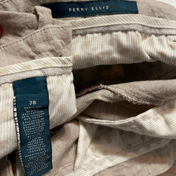 EUC - Perry Ellis Linen Blend Shorts - Picture 3 of 4